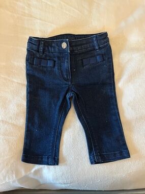 Jacadi Dark Blue Denim Leggings for baby girl